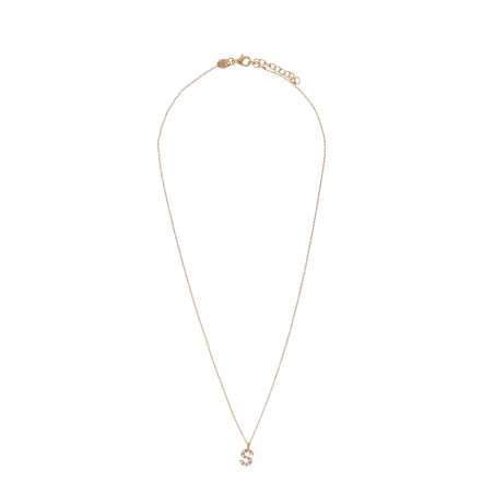 Pozlacený náhrdelník se Swarovski perličkami "S" AL4258.01.919 Alisia