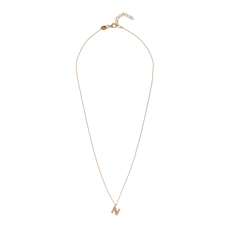 Pozlacený náhrdelník se Swarovski perličkami "N" AL4258.01.914 Alisia Pozlacený náhrdelník se Swarovski perličkami "N" AL4258.01.914 Alisia