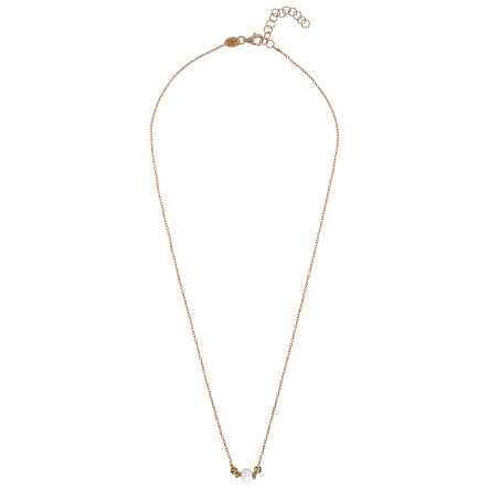 Minimalistický pozlacený náhrdelník se syntetickým opálem AL4985.01.000 Alisia