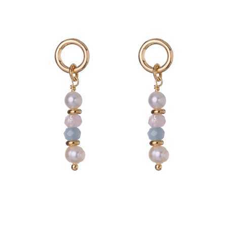 Okouzlující visací náušnice s pravými perlami a morganitem AL4512.01.000 Alisia