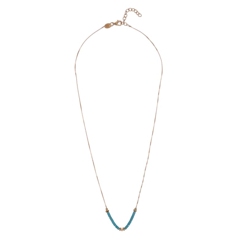 Půvabný pozlacený náhrdelník pro ženy s tyrkysem a perletí AL4989.01.000 Alisia Půvabný pozlacený náhrdelník pro ženy s tyrkysem a perletí AL4989.01.000 Alisia