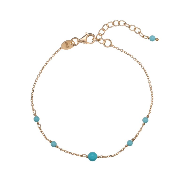 Půvabný pozlacený náramek s tyrkysem AL1207.01.069 Alisia Půvabný pozlacený náramek s tyrkysem AL1207.01.069 Alisia