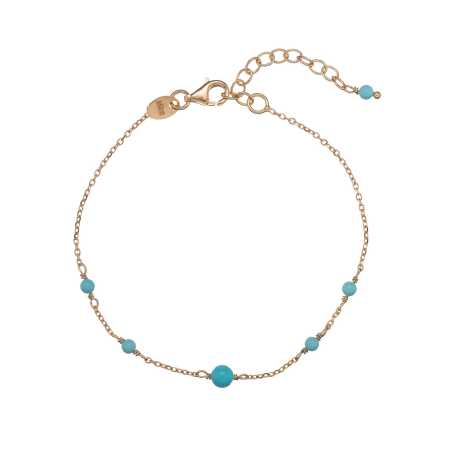 Půvabný pozlacený náramek s tyrkysem AL1207.01.069 Alisia