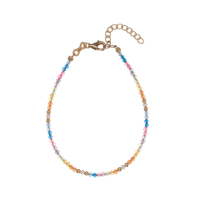 Pozlacený náramek s barevnými korálky jadeitu AL4934-Oro Alisia Pozlacený náramek s barevnými korálky jadeitu AL4934-Oro Alisia