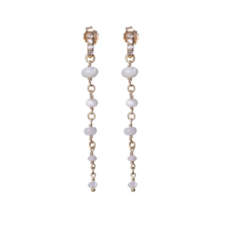 Dlouhé pozlacené náušnice s perletí AL3705.01.000 Alisia