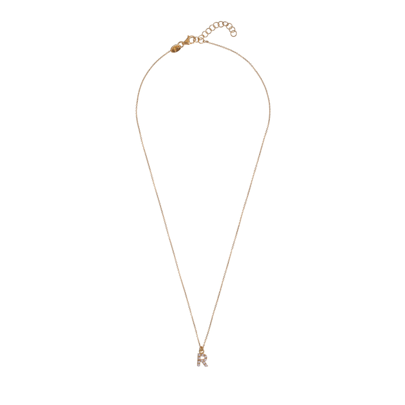 Pozlacený náhrdelník se Swarovski perličkami "R" AL4258.01.918 Alisia Pozlacený náhrdelník se Swarovski perličkami "R" AL4258.01.918 Alisia