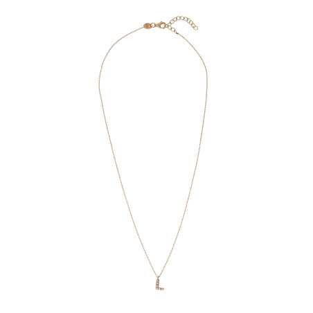 Pozlacený náhrdelník se Swarovski perličkami "L" AL4258.01.912 Alisia