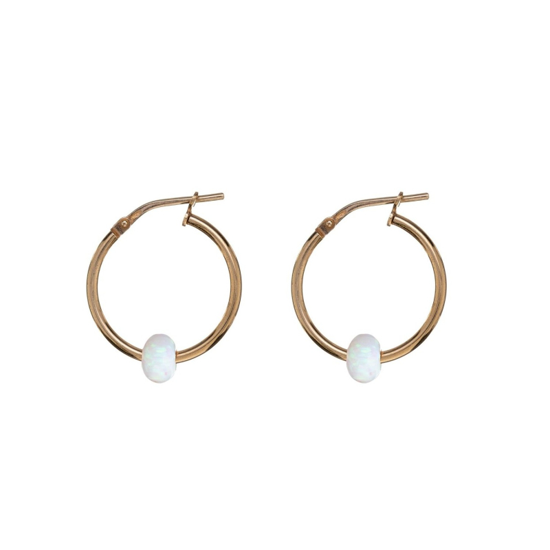 Pozlacené náušnice kruhy se syntetickým opálem AL4987.01.000 Alisia Pozlacené náušnice kruhy se syntetickým opálem AL4987.01.000 Alisia