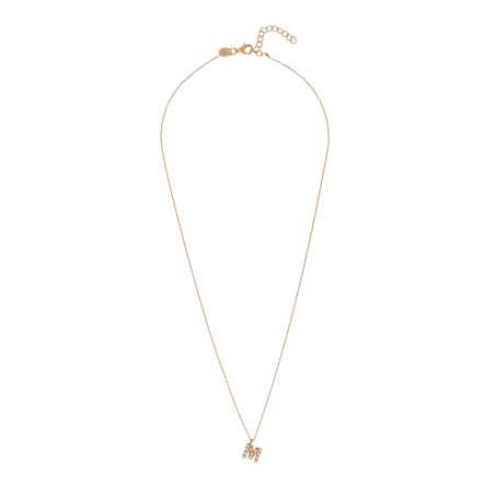 Pozlacený náhrdelník se Swarovski perličkami "M" AL4258.01.913 Alisia