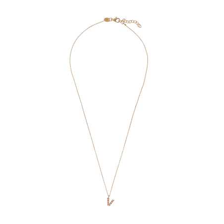 Pozlacený náhrdelník se Swarovski perličkami "V" AL4258.01.922 Alisia