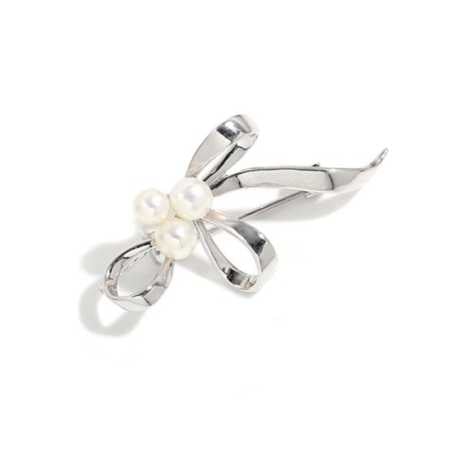 Elegantní brož Stuha se syntetickými perlami Silver Troli