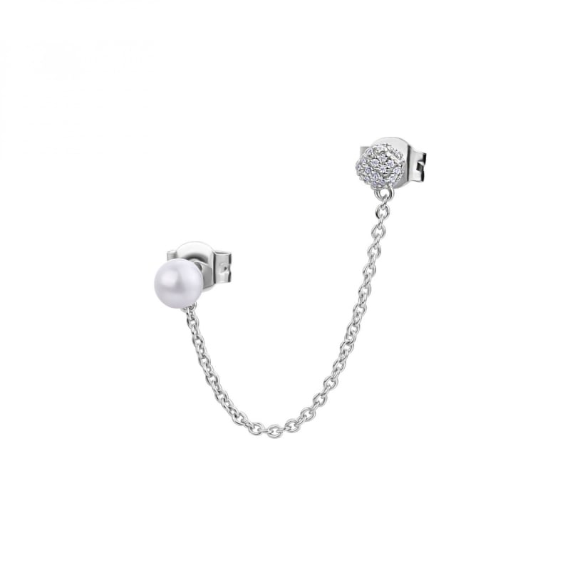 Módní stříbrná single náušnice s perlou Azzurra RZAZ021 Rosato Módní stříbrná single náušnice s perlou Azzurra RZAZ021 Rosato