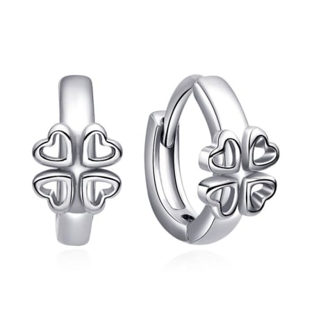 Stříbrné dětské kruhy Čtyřlístek E0000144 Moiss