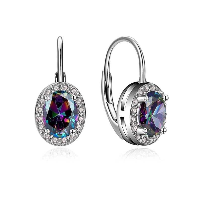 Elegantní stříbrné náušnice s barevnými zirkony E0000737 Moiss Elegantní stříbrné náušnice s barevnými zirkony E0000737 Moiss