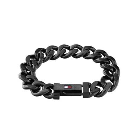 Výrazný černý náramek z oceli Wild 2790639 Tommy Hilfiger
