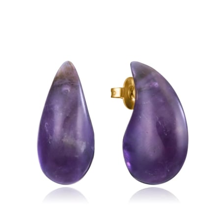 Úchvatné náušnice s ametystem Tear Drop Chic 14198E01019 Viceroy