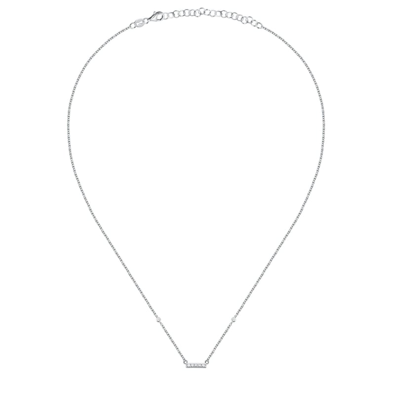 Elegantní stříbrný náhrdelník s kubickými zirkony Silver LPS10AWV82 La Petite Story