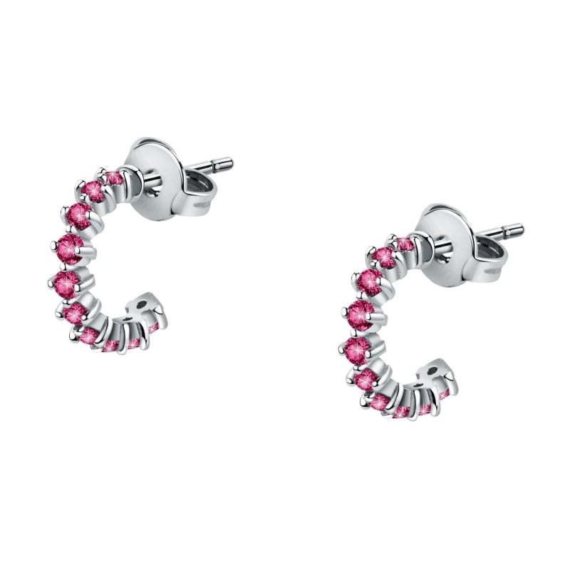 Slušivé ocelové náušnice s fuchsiovými krystaly LPS01AYQ123 La Petite Story Slušivé ocelové náušnice s fuchsiovými krystaly LPS01AYQ123 La Petite Story