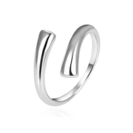 Minimalistický otevřený stříbrný prsten AGT-R53X Agato / Obvod: 62 mm - 62 mm