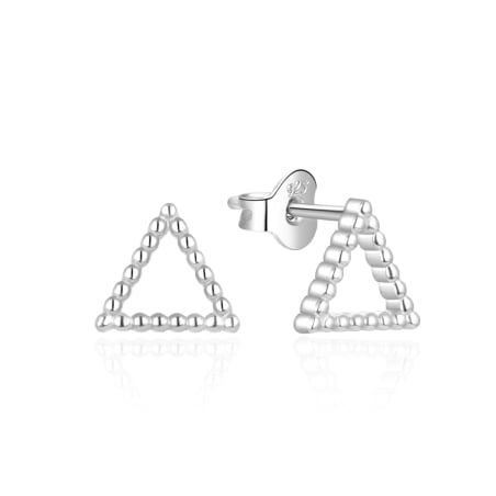 Jemné stříbrné náušnice Trojúhelník AGT-E213P Agato