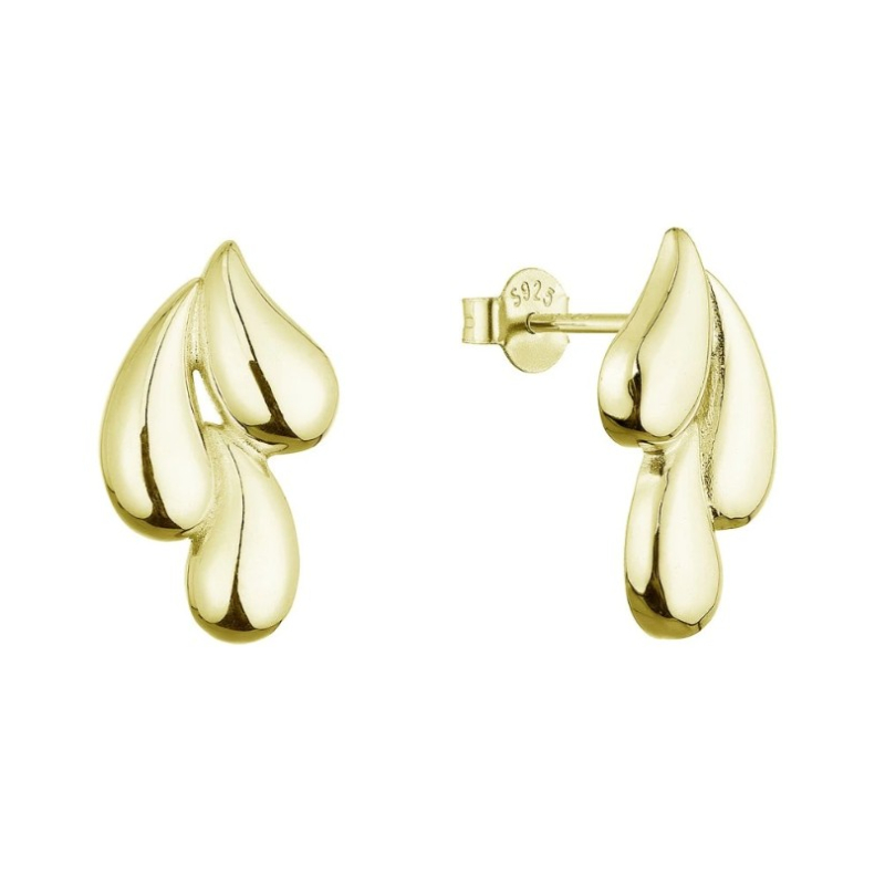 Pozlacené visací náušnice Kapky 61083/AU Evolution Group