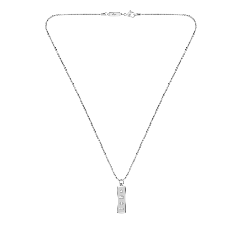 Nadčasový ocelový náhrdelník pro muže District 2040536 Lacoste