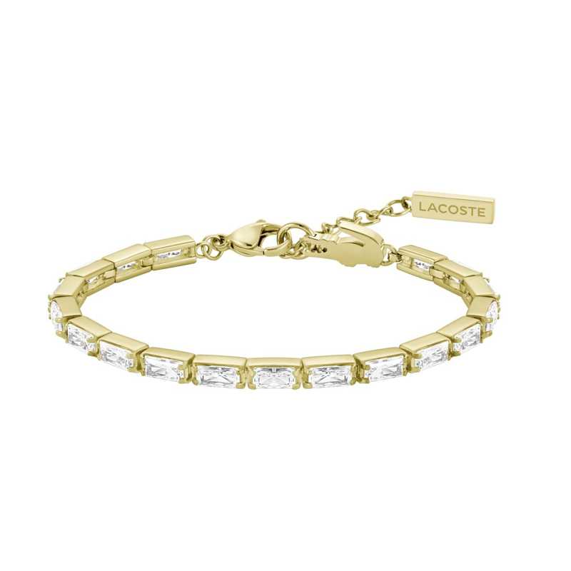 Pozlacený tenisový náramek s čirými krystaly Duchess 2040499 Lacoste Pozlacený tenisový náramek s čirými krystaly Duchess 2040499 Lacoste