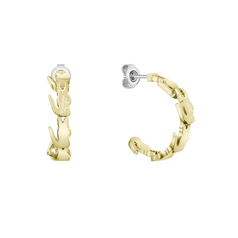 Fashion kruhové náušnice Crocodile 2040515 Lacoste Fashion kruhové náušnice Crocodile 2040515 Lacoste