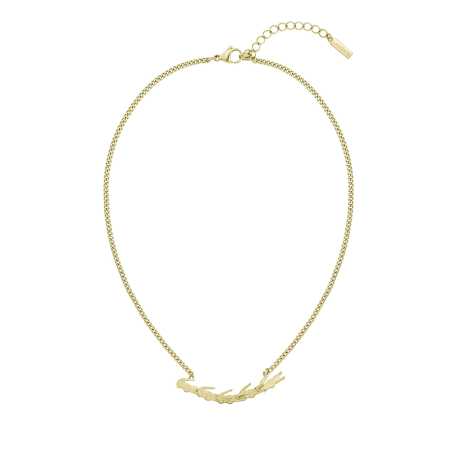 Stylový pozlacený náhrdelník Crocodile 2040513 Lacoste