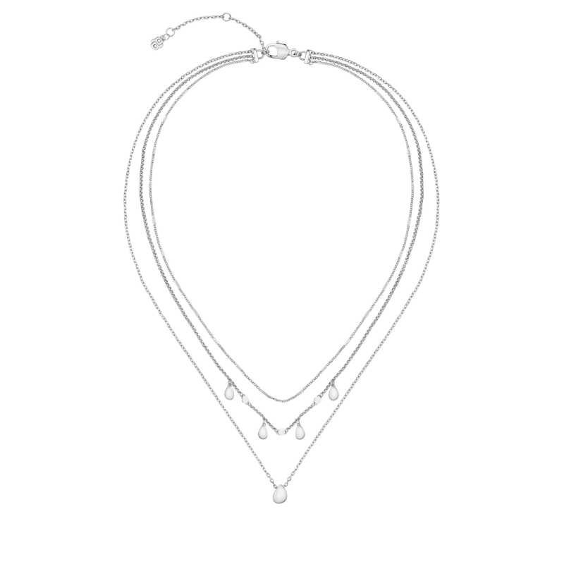 Trojitý ocelový náhrdelník s krystaly Selena 1580765 Hugo Boss Trojitý ocelový náhrdelník s krystaly Selena 1580765 Hugo Boss