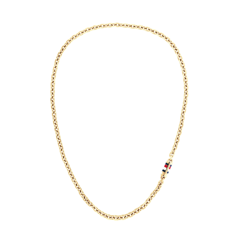 Nepřehlédnutelný pozlacený náhrdelník Bruce Chain 2790651 Tommy Hilfiger Nepřehlédnutelný pozlacený náhrdelník Bruce Chain 2790651 Tommy Hilfiger