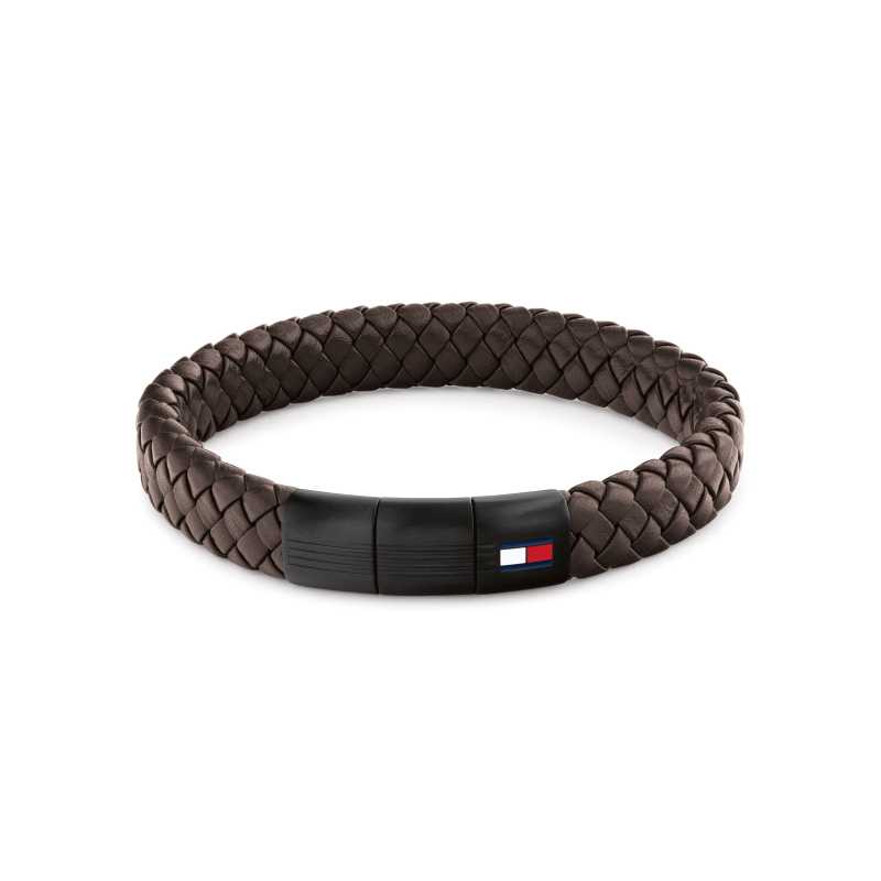 Hnědý kožený náramek s ocelovým zapínáním 2790661 Tommy Hilfiger Hnědý kožený náramek s ocelovým zapínáním 2790661 Tommy Hilfiger