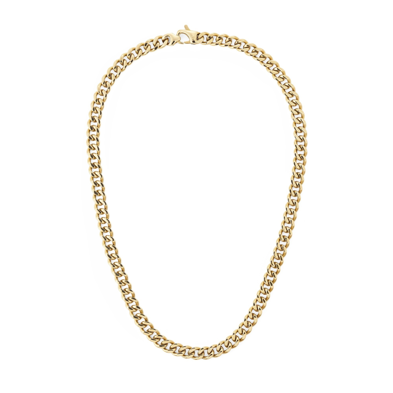 Výrazný pozlacený náhrdelník pro muže Ellipse Cuban Chain DW00401668 Daniel Wellington Výrazný pozlacený náhrdelník pro muže Ellipse Cuban Chain DW00401668 Daniel Wellington