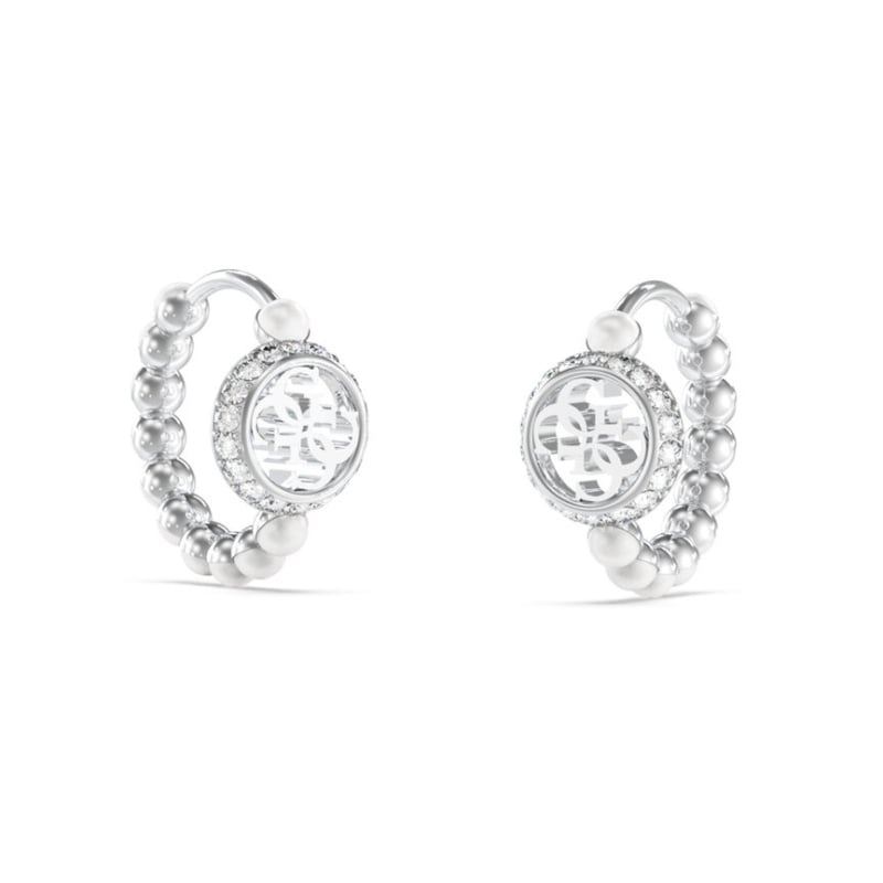 Jedinečné kruhové náušnice s perličkami Tiny Pearly JUBE05518JWRHT/U Guess Jedinečné kruhové náušnice s perličkami Tiny Pearly JUBE05518JWRHT/U Guess