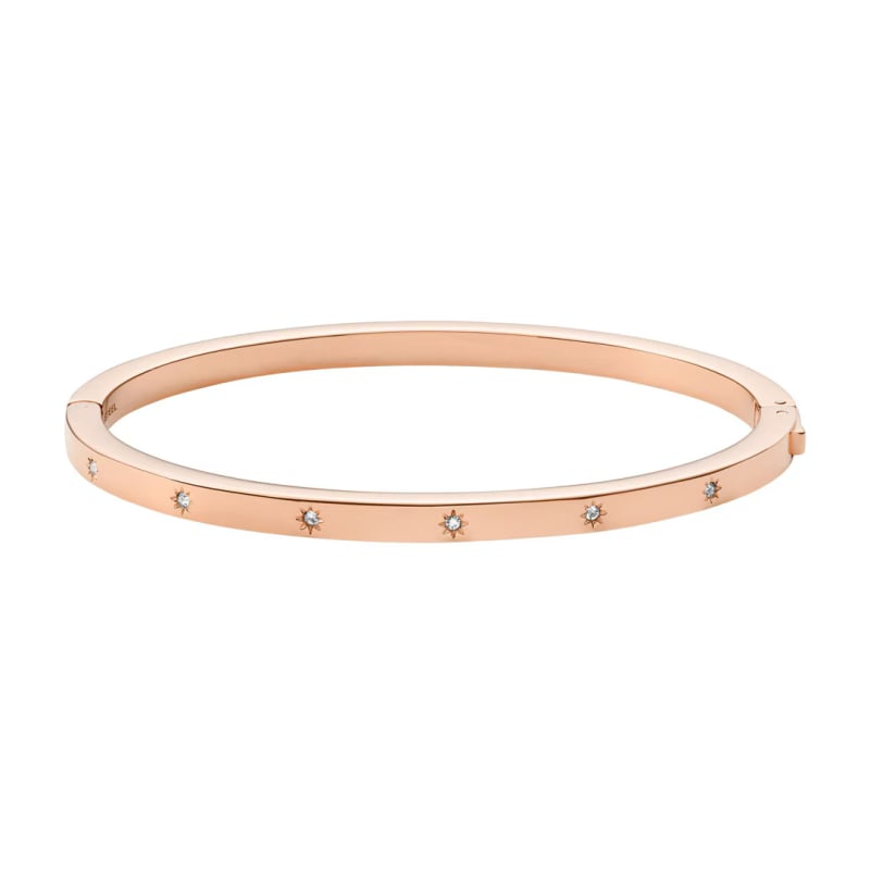 Elegantní bronzový pevný náramek JF04394791 Fossil Elegantní bronzový pevný náramek JF04394791 Fossil