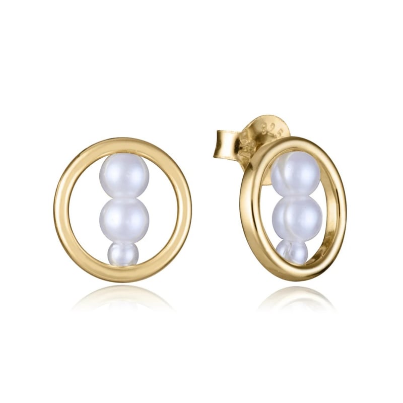 Pozlacené náušnice se syntetickými perlami 2307E100-60 Viceroy Pozlacené náušnice se syntetickými perlami 2307E100-60 Viceroy