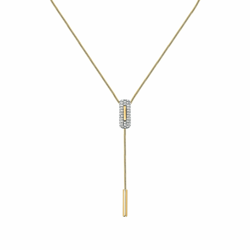 Moderní pozlacený náhrdelník z oceli Concept TJAYY01 Trussardi Moderní pozlacený náhrdelník z oceli Concept TJAYY01 Trussardi