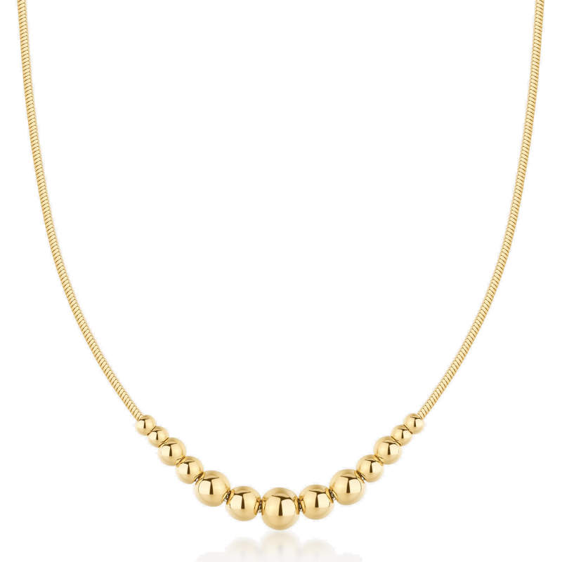 Pozlacený náhrdelník s korálky Perfect BPC06 Brosway Pozlacený náhrdelník s korálky Perfect BPC06 Brosway