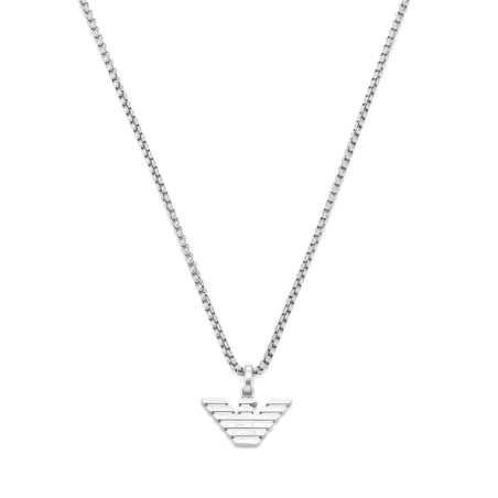 Módní ocelový náhrdelník s logem EGS3169040 Emporio Armani