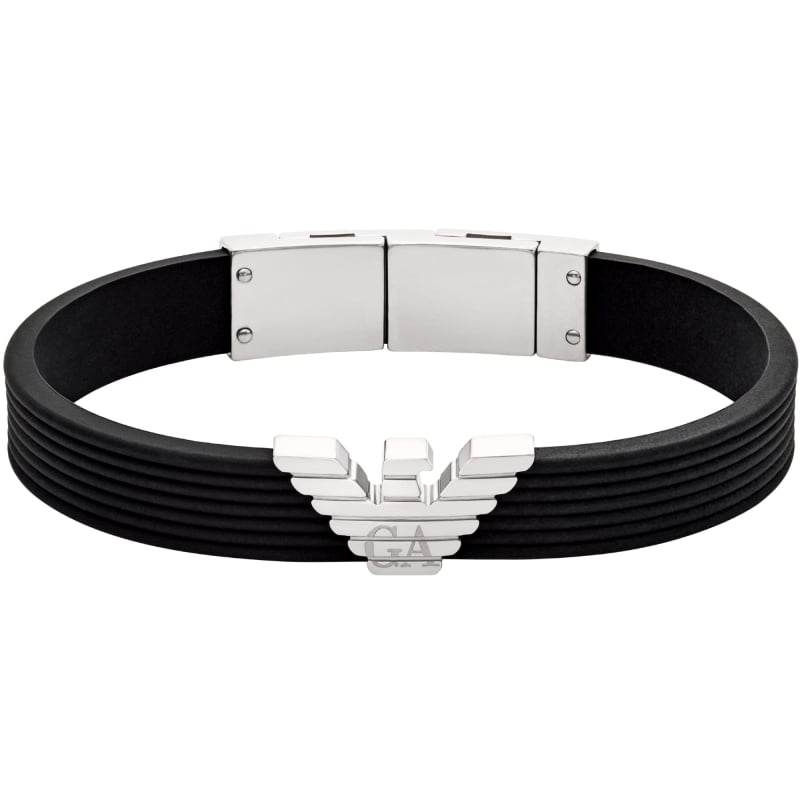 Stylový pánský náramek Eagle Logo EGS3168040 Emporio Armani Stylový pánský náramek Eagle Logo EGS3168040 Emporio Armani