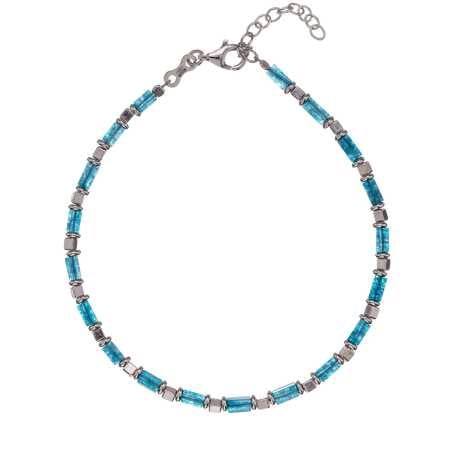 Stylový stříbrný náramek pro muže AL5096-Argento-Blu Alisia