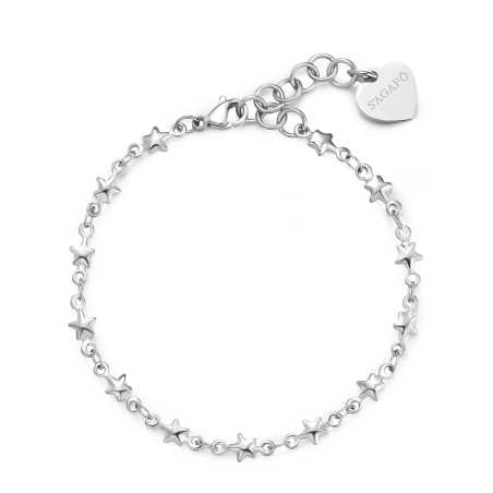 Ocelový náramek s hvězdičkami Chunky SHK94 S Agapo