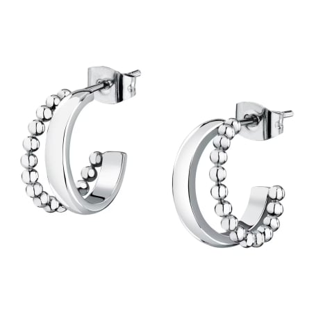 Designové kruhové náušnice z oceli Earrings LPS01AYQ135 La Petite Story