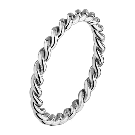 Minimalistický pozlacený prsten s pleteným designem Ring LPS03AVV1301 La Petite Story / Obvod: 52 mm - 52 mm