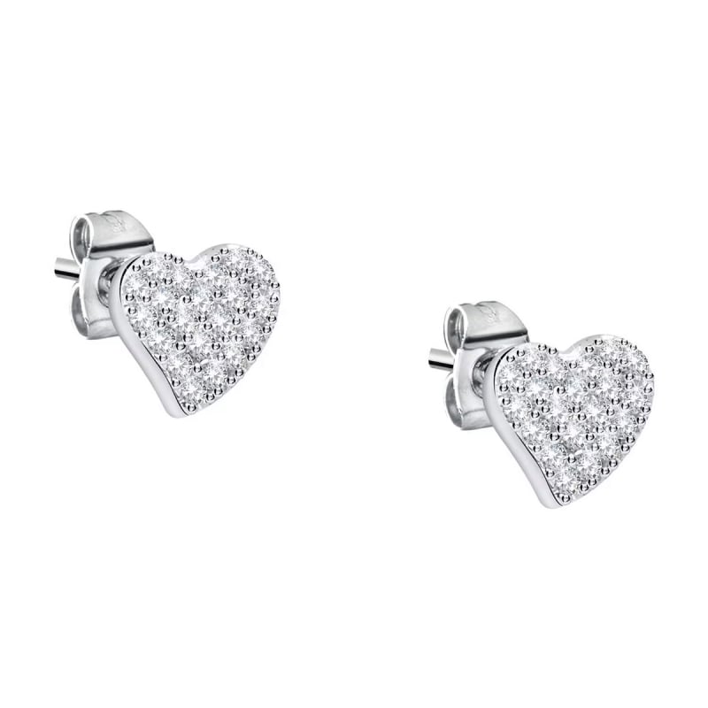 Ocelové náušnice Srdíčka s krystaly Silver LPS01AYQ126 La Petite Story Ocelové náušnice Srdíčka s krystaly Silver LPS01AYQ126 La Petite Story