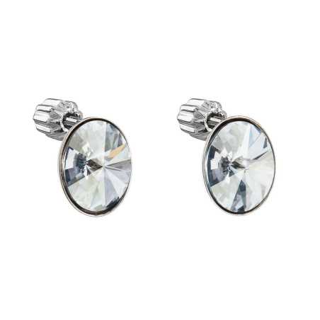 Stříbrné náušnice s krystaly Swarovski 31274.5 Blue Shadow Evolution Group