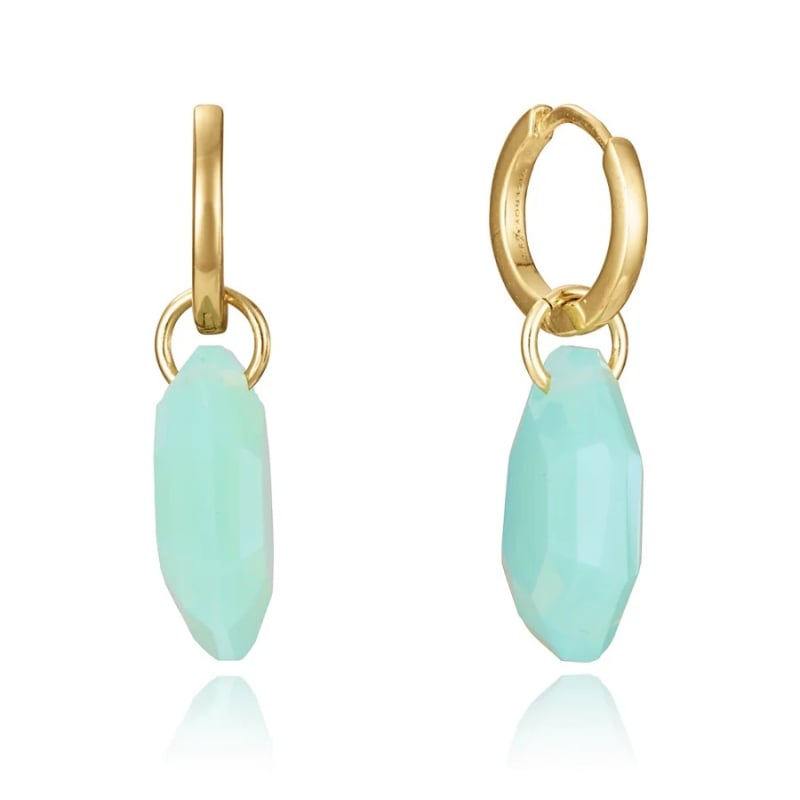 Pozlacené kruhy se světle zeleným krystalem 2v1 13229E100-52 Viceroy Pozlacené kruhy se světle zeleným krystalem 2v1 13229E100-52 Viceroy