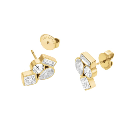 Originální pozlacené náušnice JECCG-J1170 Rosefield