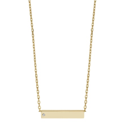 Moderní pozlacený náhrdelník s krystalem JOF00820710 Fossil