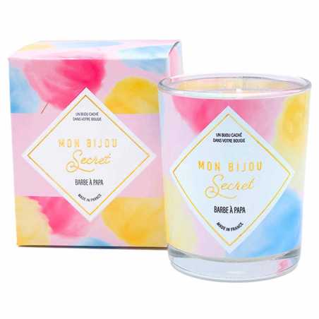 Vonná svíčka 40h se šperkem Cukrová vata CCOBP100j Troli